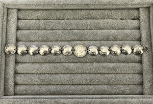 Antique Dutch silver coin bracelet