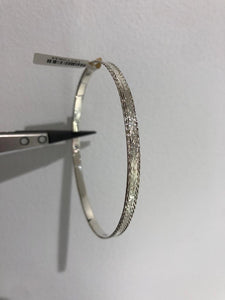 4mm diameter silver d/c slave bangle