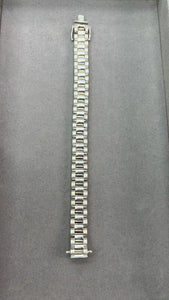 silver 10mm Rolex baby bracelet; 6 inches; 21.5g