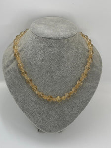 golden quartz necklace