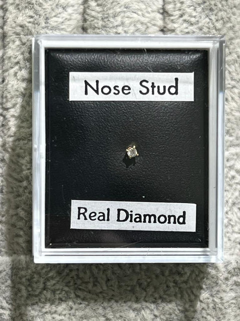 9k yellow gold nose stud