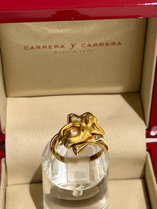 Preowned Carrera y Carrera 18k yellow gold ring