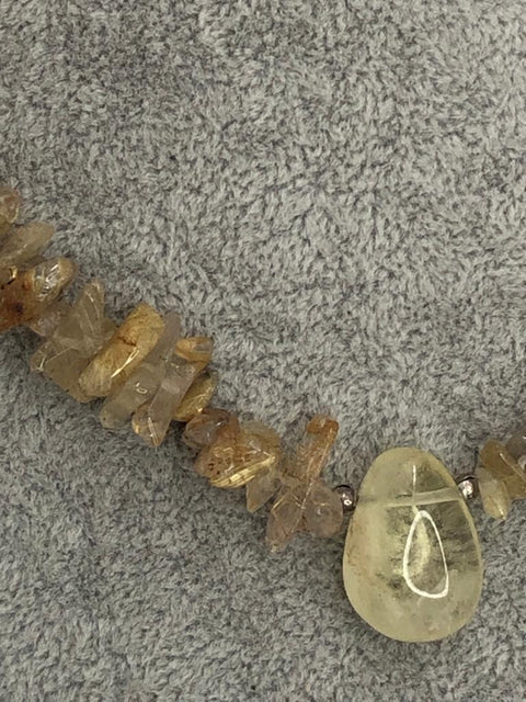 rutilated quartz necklace