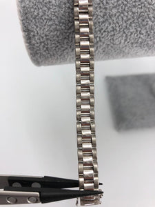 silver Rolex baby bracelet