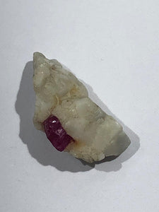 marble with ruby display sample