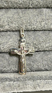 silver cut out crucifix, 1.3g