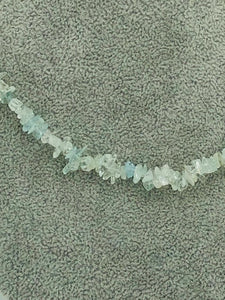 aquamarine necklace with silver clasp