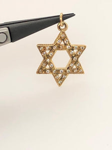18k yellow gold Star of David pendant