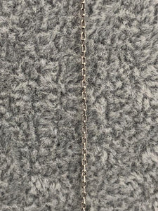 18k white gold cable chain