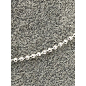 silver 2mm ball bead chain 18inches; 7.2g
