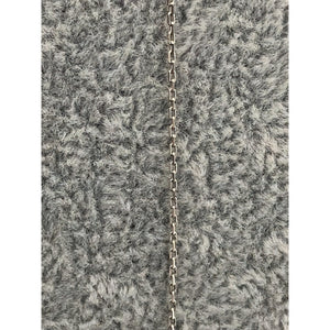 18k white gold cable chain; 18 inches; 1.3g (ECN 1237)