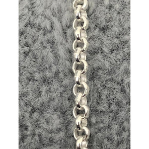 Silver Round Belcher chain 2.2mm width, 24inches; 7.4g