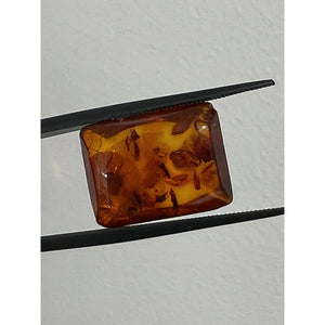 dark honey amber loose, rectangular cut, 16.7x12.6x6.4mm; 0.89g/4.46ct
