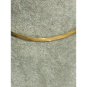 gold plated necklace; 19inches