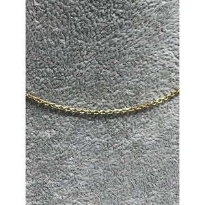 18k yellow gold Polo chain; 16inches; 3.57g; width 1.1mm