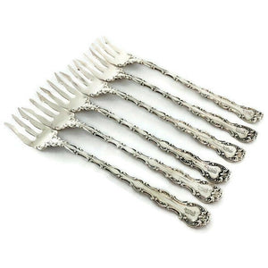 Victorian era sterling silver fork set