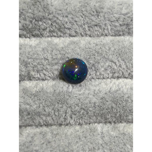 1.82ct black opal; round cabochon; Australia